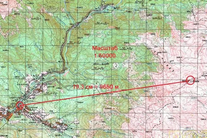 How to calculate the distance on the map