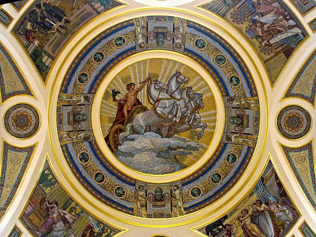 Szechenyi Bath, mosaic in the dome