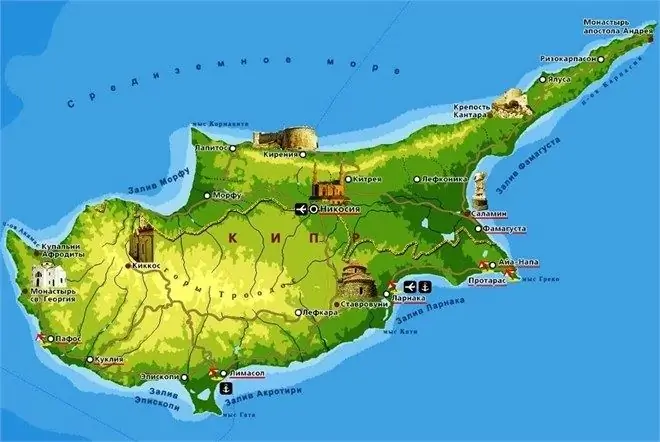 Mapa de Chipre